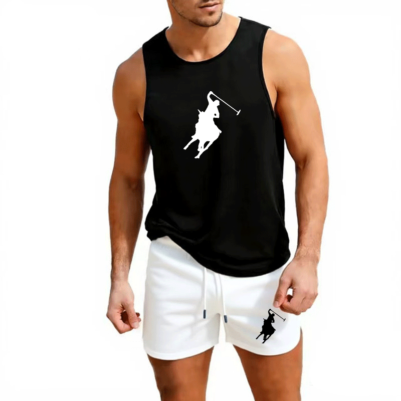 Mens Fashion Trend - Мужской летний комплект из жилетки и