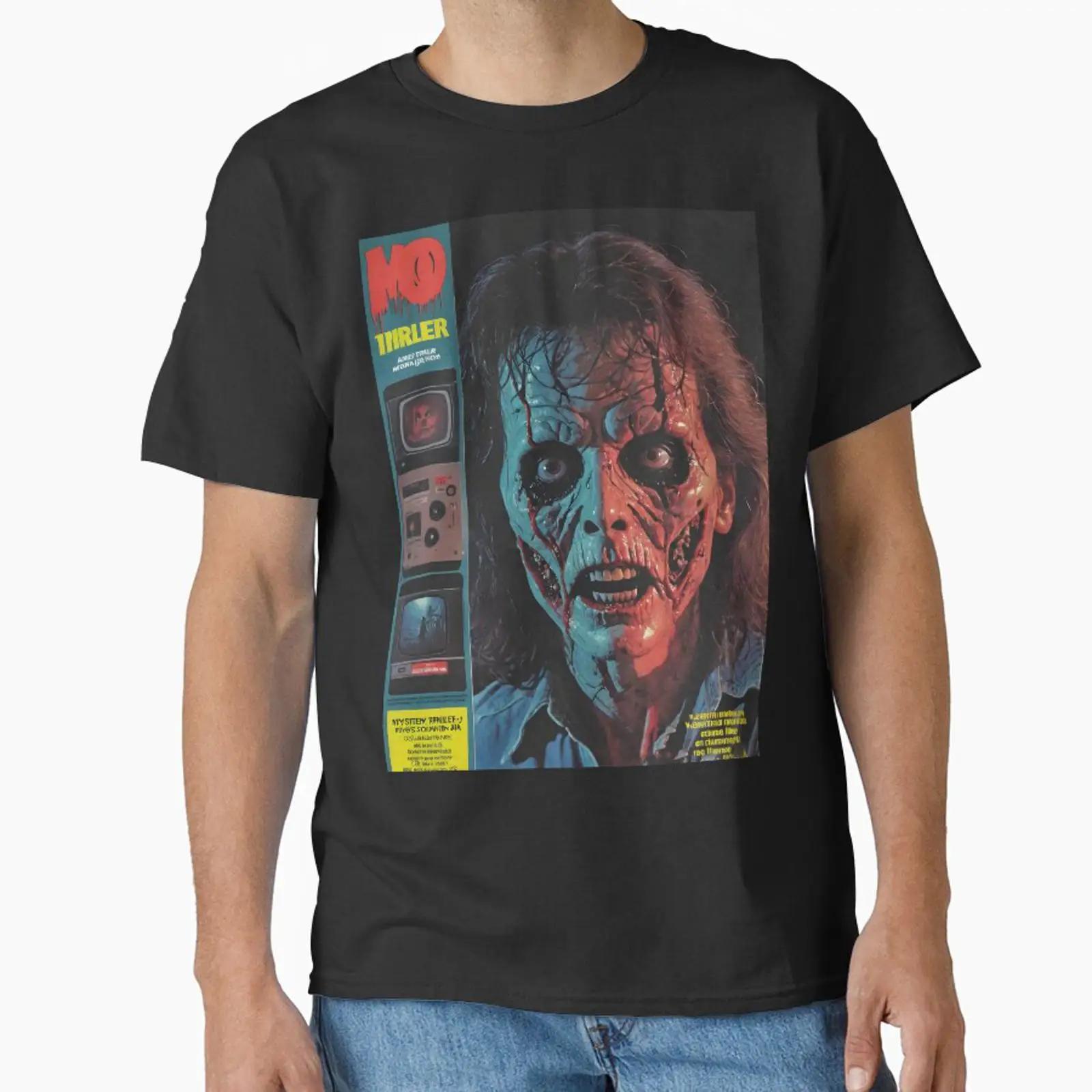 Mens Fashion Magazines - Футболка с принтом из журнала Horror