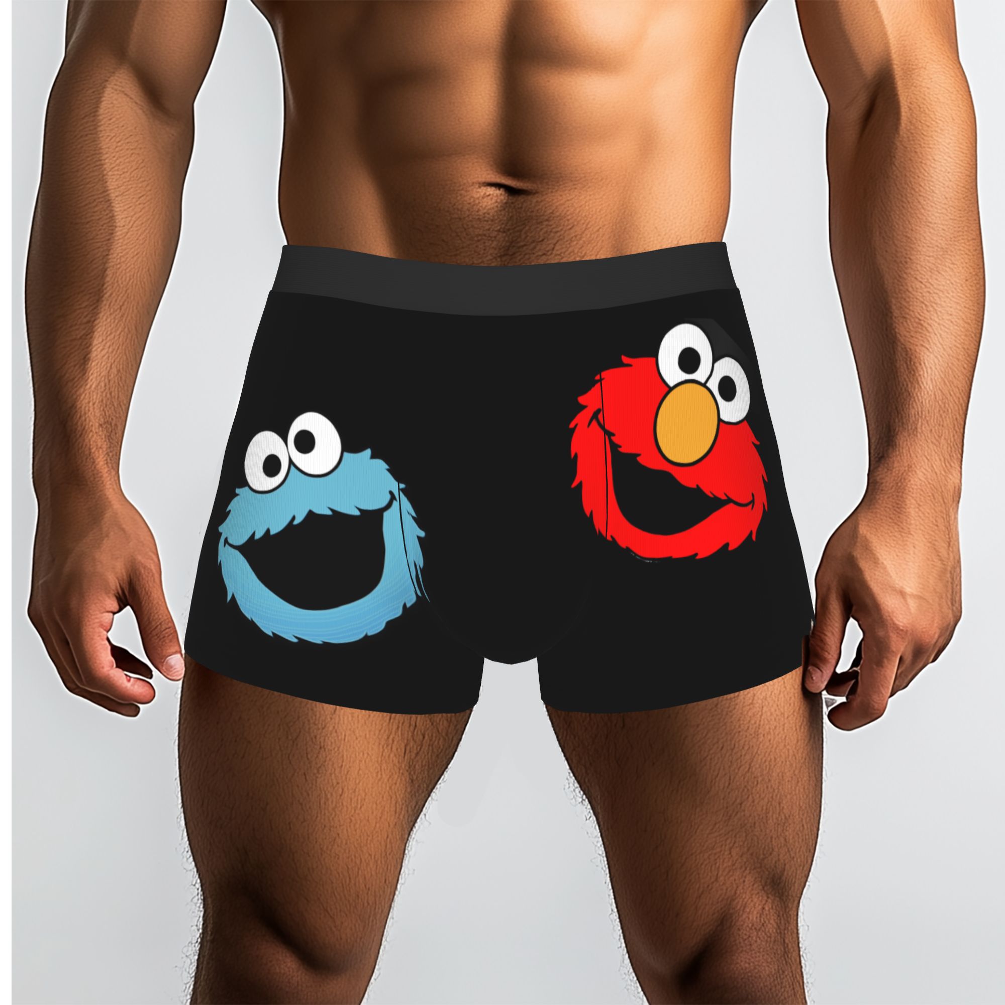 Men'S Fashion Underwear - Мужские трусы-боксеры Elomo с аниме-монстрами и