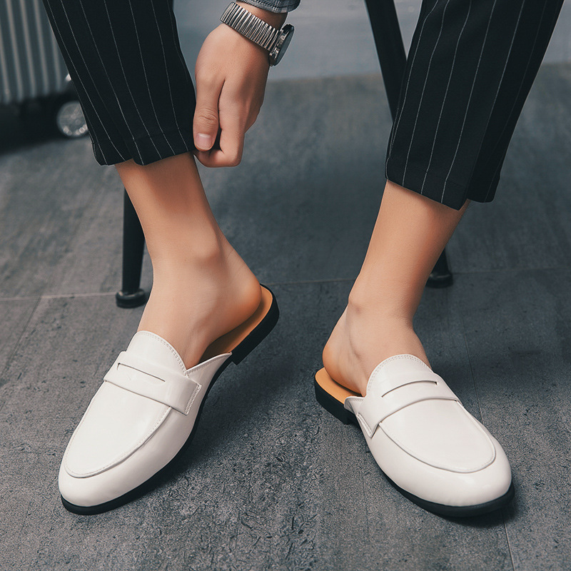 Men'S Fashion Loafers - Мужские тапочки итальянского дизайна из лакированной