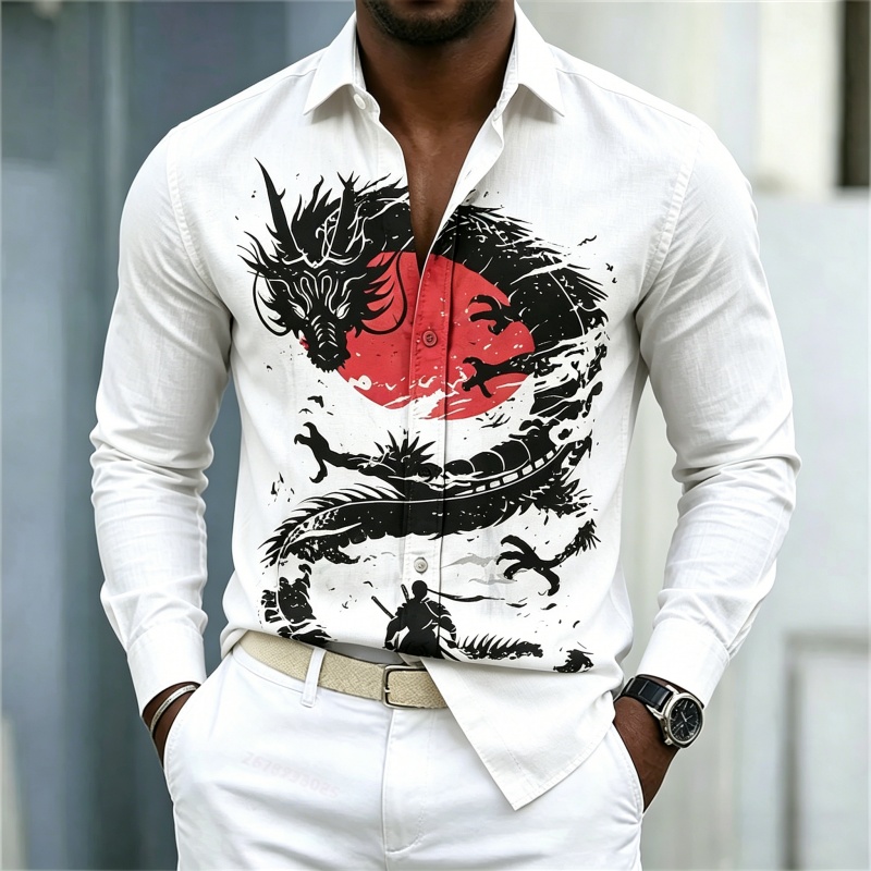 Men'S Fashion Usa - Новая мужская рубашка 2026 года: белая,
