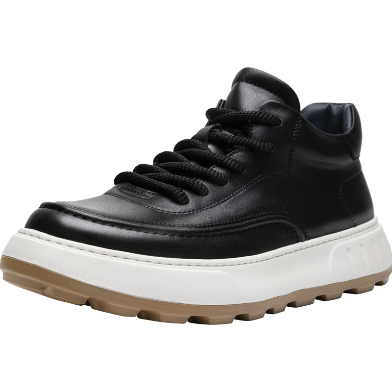 Mens Fashion Combat Boots - Модные мужские ботинки из натуральной кожи,