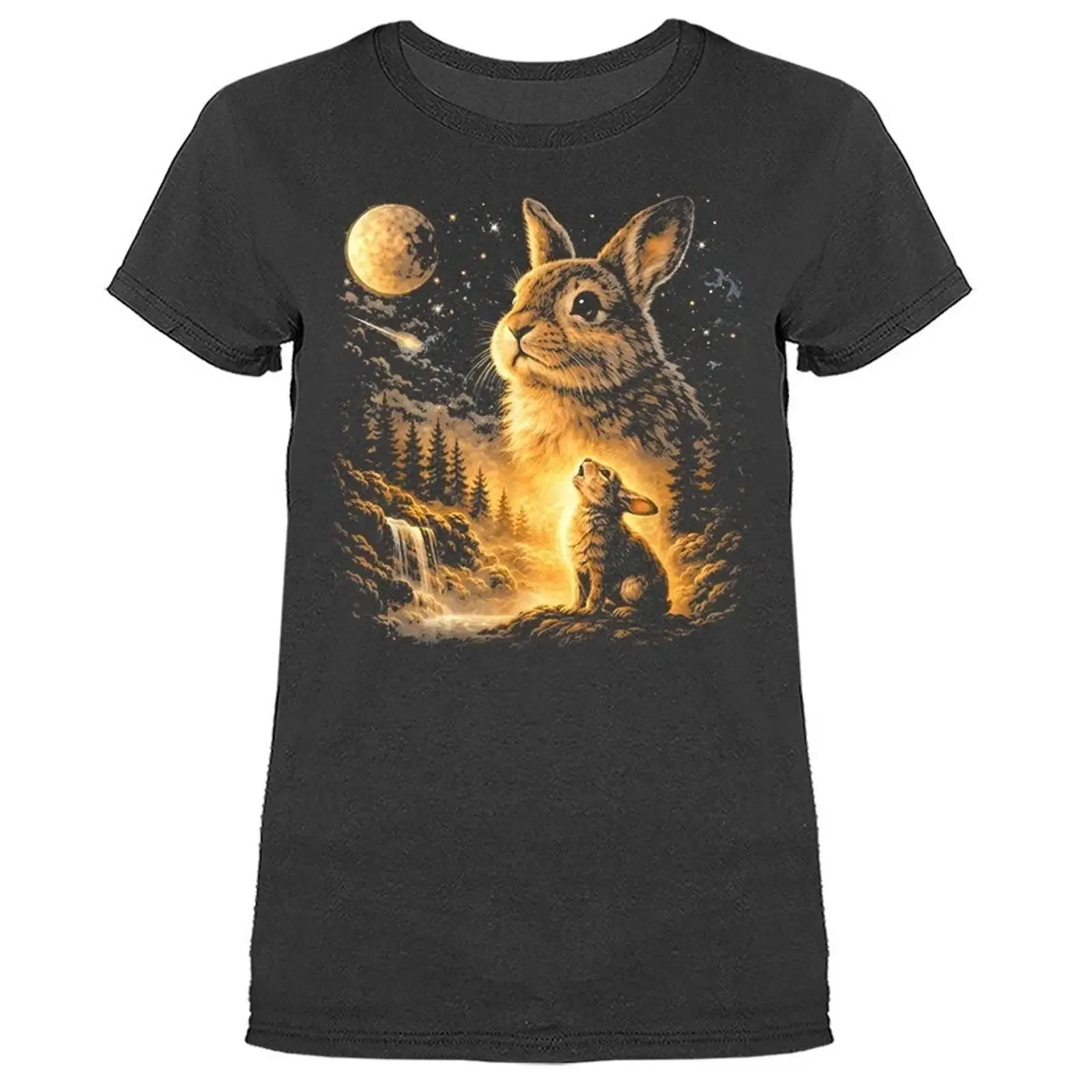 Men'S Fashion Easter - Женская футболка с принтом «Кролик, возвещающий