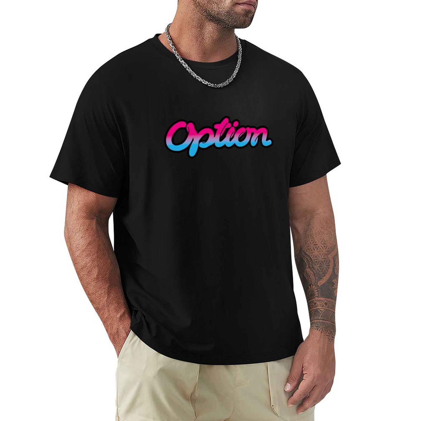 Mens Fashion Magazines - Футболка с модным принтом JDM Option