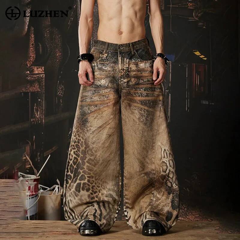 Men'S Fashion For 70 Year Old - LUZHEN 2026 Новые оригинальные джинсы в