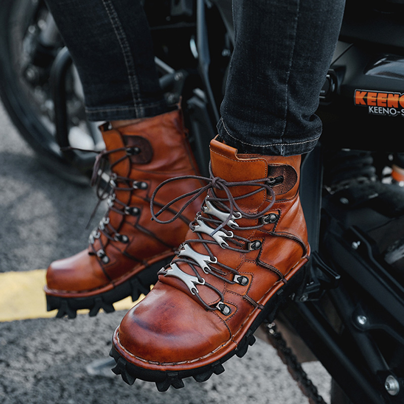 Модные мужские мотоциклетные б – обзор и цена Mens Fashion Combat Boots