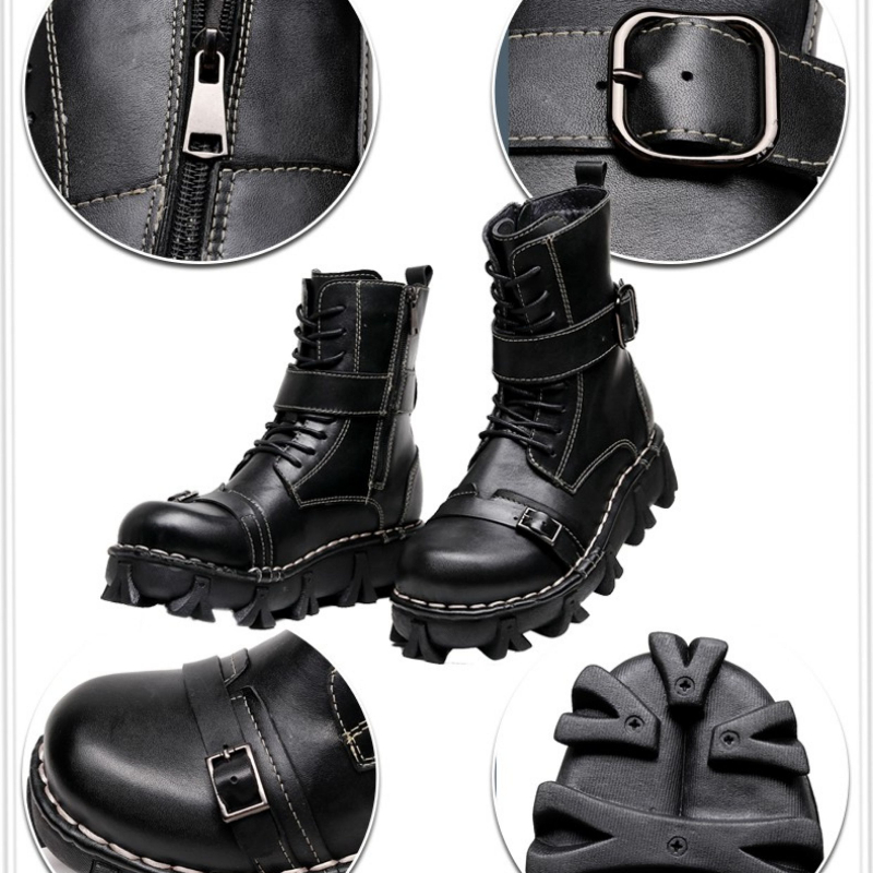 Модные мужские мотоциклетные б – обзор и цена Mens Fashion Combat Boots