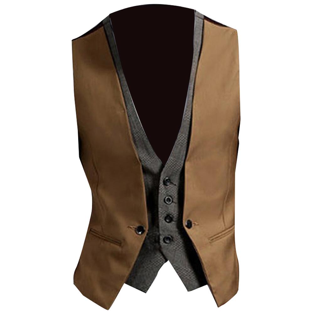 Мужской жилет, деловой однотон – обзор и цена Formal Waistcoat Vest