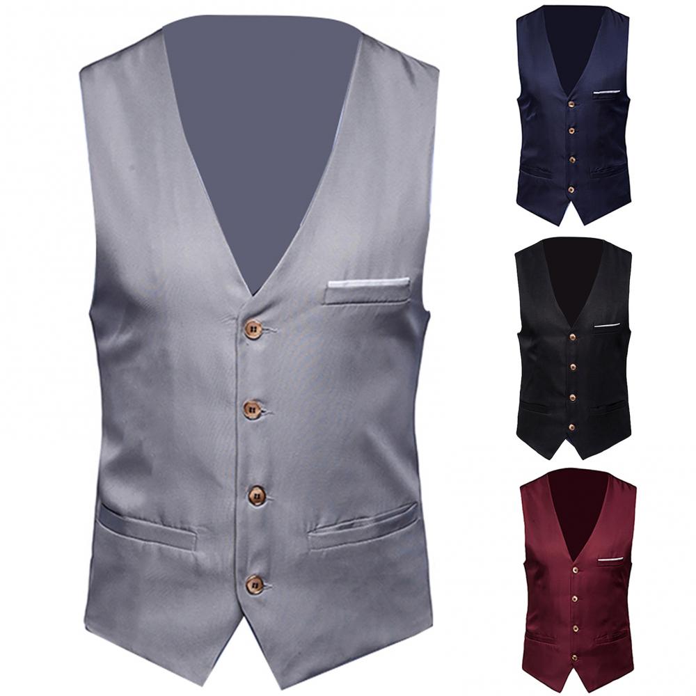 Жилеты для мужчин, приталенный – обзор и цена Formal Waistcoat Vest