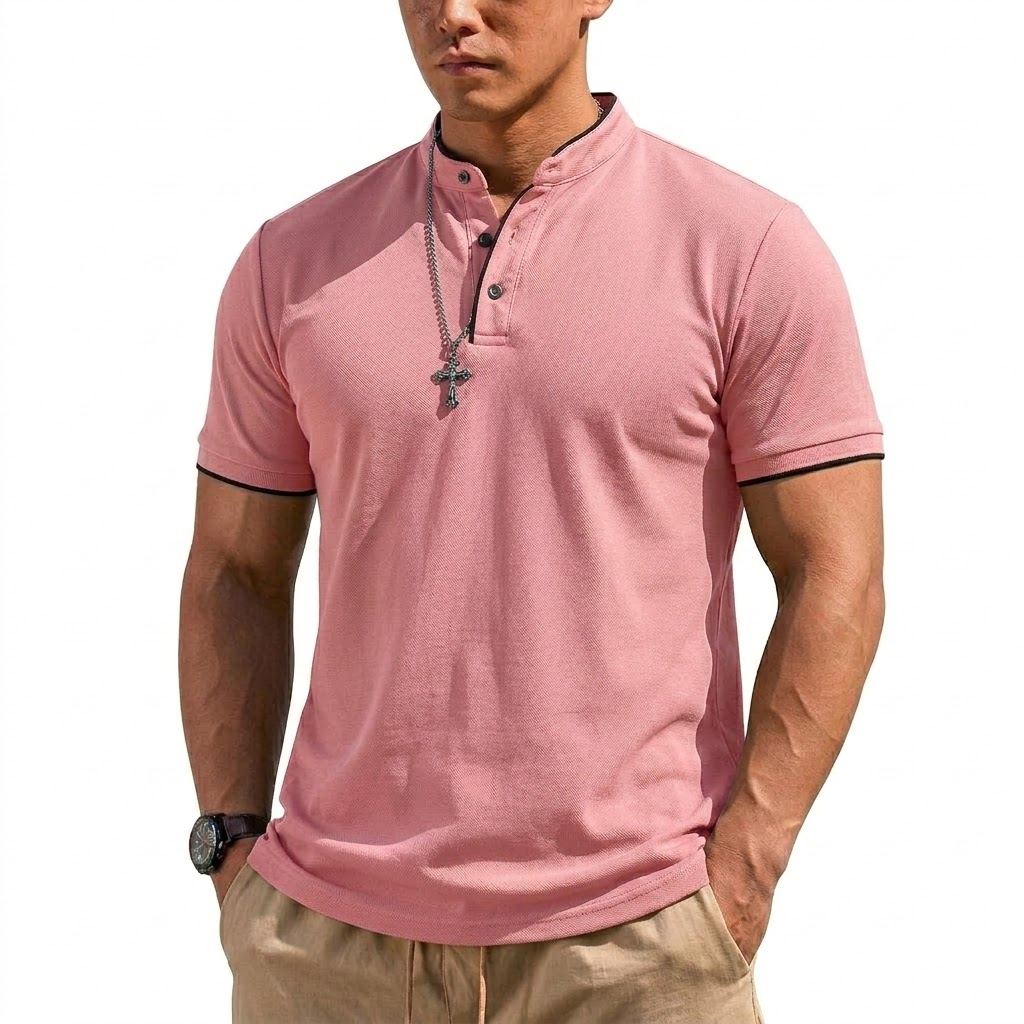 Летняя мужская футболка-поло с – обзор и цена Mens Fashion Modern