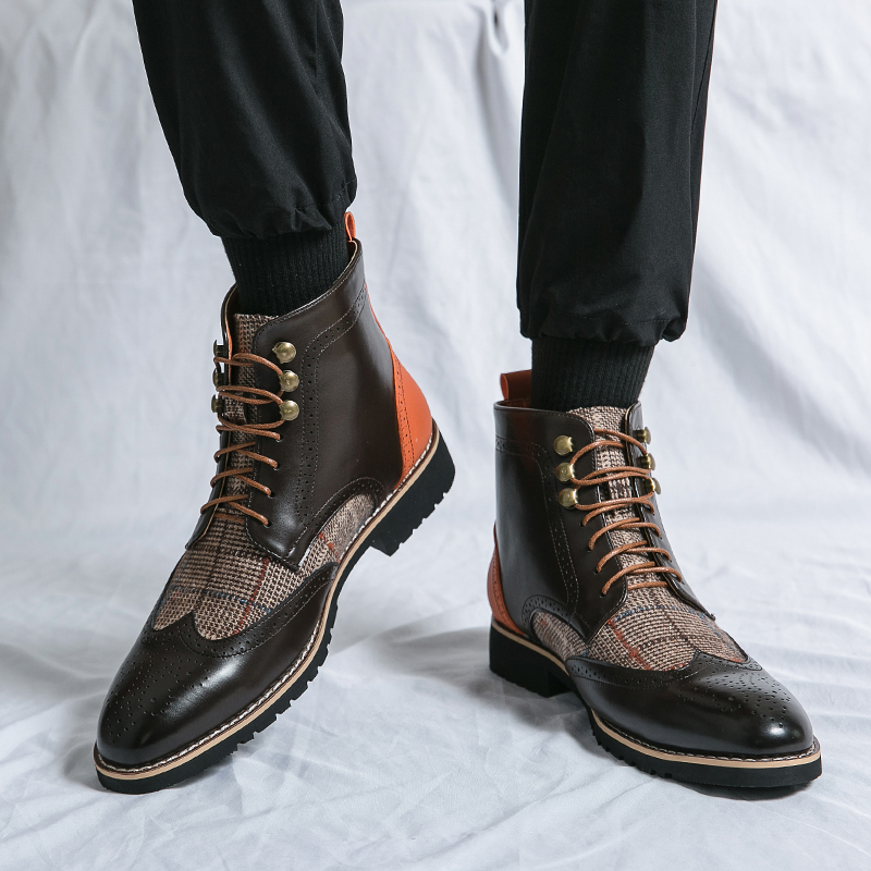 Модные уличные боевые ботинки  – обзор и цена Mens Fashion Combat Boots