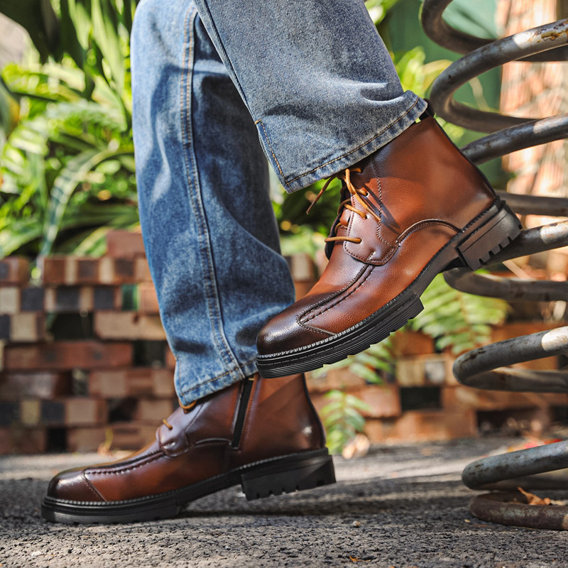 Роскошные дизайнерские мужские – обзор и цена Mens Fashion Combat Boots